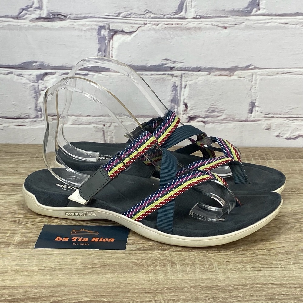 Merrell Multicolor Strap Sandals - Navy, Pink, Yellow